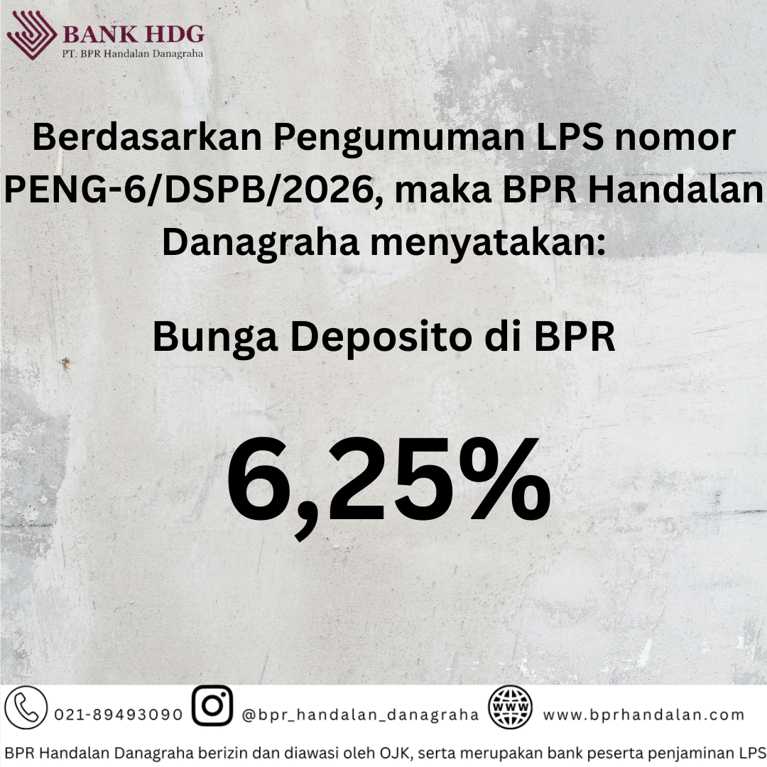 Penetapan Suku Bunga Deposito Per Juli 2026